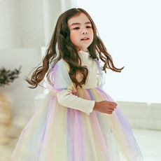 GOING KIDS 女童款蓬蓬長袖紗裙洋裝