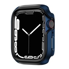 MOLAN CANO 金屬防撞 Apple Watch 保護殼 41mm, 藍色