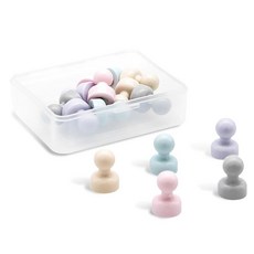 magpia 柔和色棋子型迷你磁鐵支架 10個, 1組