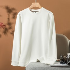 스타빈 남성용 라운드 와플 긴팔 맨투맨