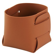 現代室內裝飾皮革筆筒, 棕色的, 1個