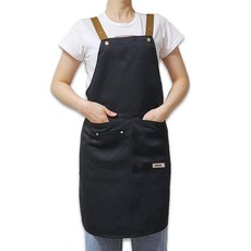 女士用My Apron廚房防水圍裙, 深黑色, 1個