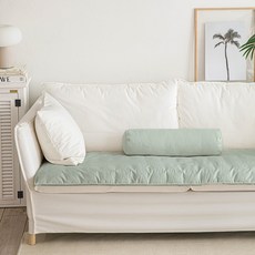 엘레나하임 에브리데이 원통 쿠션커버 + 솜 세트, 소프트 민트