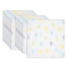 OYBY 棉質水滴印花手帕 20入