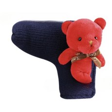 Veramang 小熊針織一字型推桿套, 海軍藍