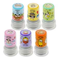 Popofancy Lulu Lala 郵票 6 種混合 1 套（6 件）, 黑色的, 1套