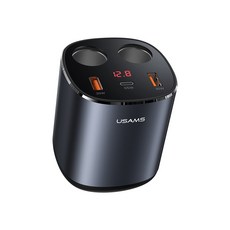 USAMS 優勝仕 245W 點菸器多孔擴充座兼車用超高速充電器, US-CC151, 灰色