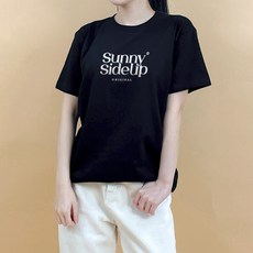 험블스튜디오 여성용 통기성 레터링 면티 20수 반팔 티셔츠 KK_115_086