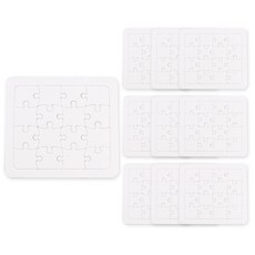 유니아트 그리기퍼즐 사각 16p, 흰색, 10개