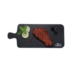 Coralia黑色石頭手柄盤子餐具盤, 單色, 1入