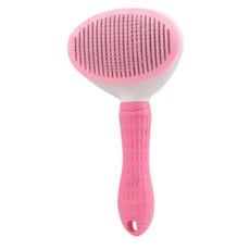 Byfit 寵物一鍵式毛刷 10 x 19 cm, 1個, 粉紅色