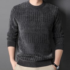 男士DM圓領圖案針織衫