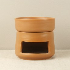 몬드스팟 오브제 뚜껑 아로마오일 캔들 워머 버너 램프 RB20834, 오렌지, 1개