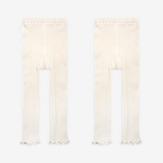 HI BABY CLUB 孩童木耳邊內搭長褲組 2入