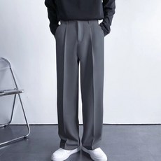 Goodif 男士打褶半寬版西裝褲