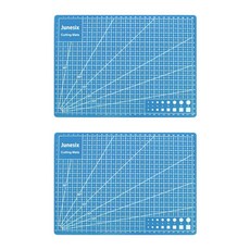 簡約迷你切割墊 2入, 藍色