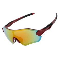 oaklans 變色運動太陽鏡 QX30, 酒框-紅鏡偏光鏡片