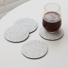 Nature Living 可水洗矽藻土杯墊茶杯墊, 4個, 餅乾和奶油