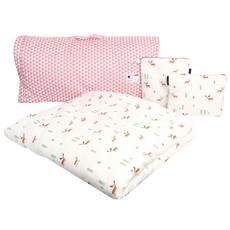 Coney Island 幼兒用Moose Elk PREMIUM乳膠午睡被組+尿布收納袋+尿布墊+午睡被防水收納袋