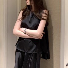 ViVEMO Elina 荷葉邊無袖長裙兩件式套裝 10529