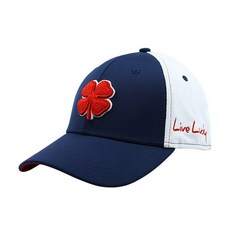 黑色三葉草 PREMIUM CLOVER 70 高爾夫帽 BCC 0036, 海軍藍紅色