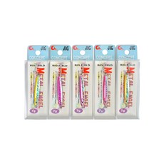 BIG FIELD 金屬鐵板路亞 釣魚用假餌 5入, 隨機出貨