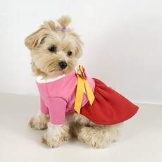 Grooming Dog 狗狗鮮豔蝴蝶裝飾韓服, 連身裙