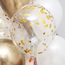 Joyparty 亮片氣球組 30cm, 金黃色, 20個