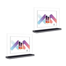 Atlaim 透明壓克力桌面防濺屏隔斷水平 A6 2p, 單一顏色