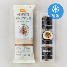 바바 버섯잡채 귀리곤약 김밥 (냉동), 230g, 1개