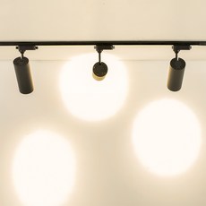 DAYSTAR HOUSE LED無閃爍圓筒COB軌道燈 30W 燈泡色, 黑色, 1個