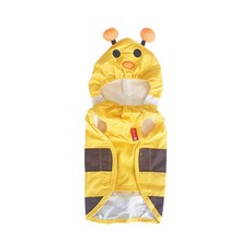 DOGWAG 蜜蜂小狗雨衣, 黃色的