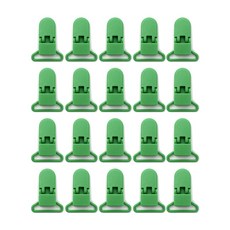 플라스틱 클립 풀빛 25mm, 1개입, 20개