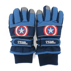 Marvel 孩童美國隊長盾牌放大滑雪手指手套 50032