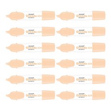 monAmi Grande 螢光筆 604, 12個, 粉彩橘色
