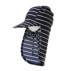 兒童條紋翻蓋帽