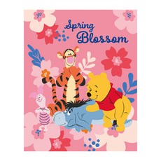 I LOVE PAINTING DIY繪畫組 小熊維尼款 40*50cm, 粉紅色的花朵