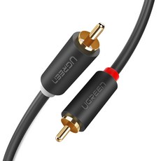 UGREEN 綠聯 高級型 2 RCA 音源線 1m, 混色, AV104