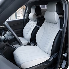 대한오토모빌 에어홀 자동차 시트커버, 웜그레이, 1개