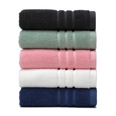 Klauman Ashley 現代酒店毛巾 171g 30 水 Comasa 5 件套, 1組, 白色+藍色+粉色+灰色+綠色