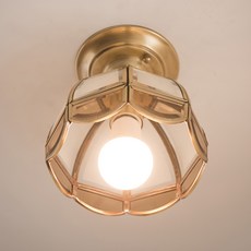 hit LIGHTING 復古傘形單燈吸頂燈 E26396, 古銅色, 1個