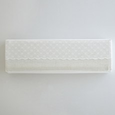 PRIELLE Rhea蕾絲彈性壁掛式冷氣機罩, 象牙白