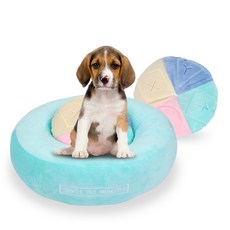 네이처펫 노즈워크 킁킁 원형방석, 혼합색상, 1개