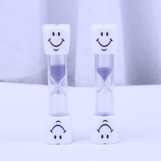 르메이스 초미니 3분 스마일 컬러 모래시계 2p, 퍼플