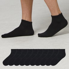 Fun Socks 男士高級運動休閒襪, 10個, 黑色