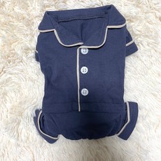 까니쉬 반려동물 홈웨어 무지 잠옷, 네이비, 1개