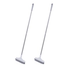 블럭마트 욕실 롱브러쉬, 화이트, 2개