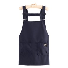 C of B 魔鬼氈雙口袋工作圍裙 海軍藍, 1個