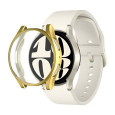 SPACE SHIELD Galaxy Watch 6 兼容全包覆保護殼 44mm, 金色