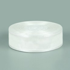 DesignPackage 雙面歐根紗緞帶 40mm, 1個, 白色
